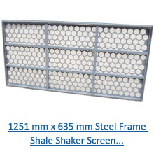 1251 mm x 635 mm steel frame shale shaker screen pdf