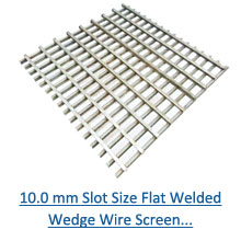 10.0 mm slot size flat welded wedge wire screen pdf